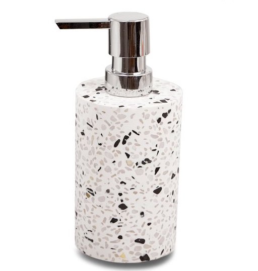 [1650400] Dispenser Terrazo Cilind Blanco