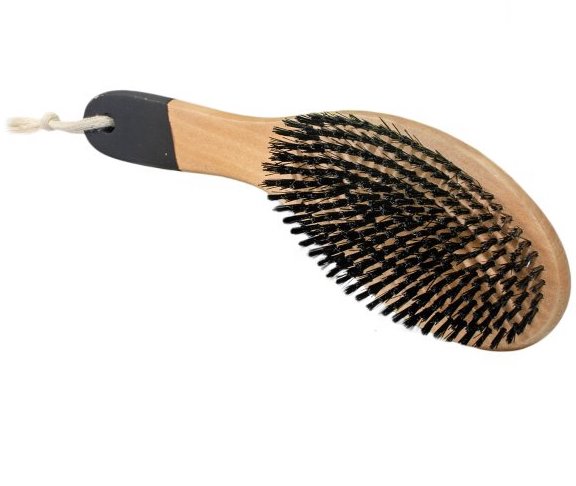 [1650620] Cepillo Madera Oval Franja Negra 24Cm