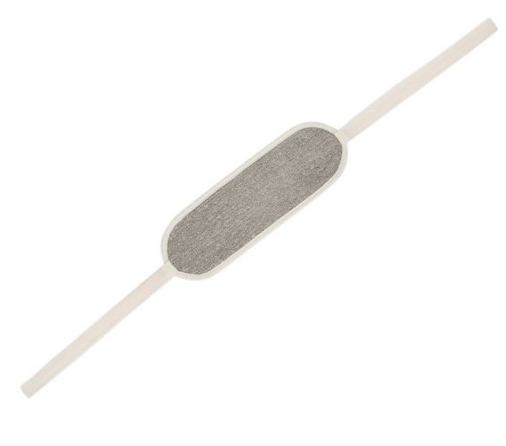 Esponja Plana Oval Espalda Gris
