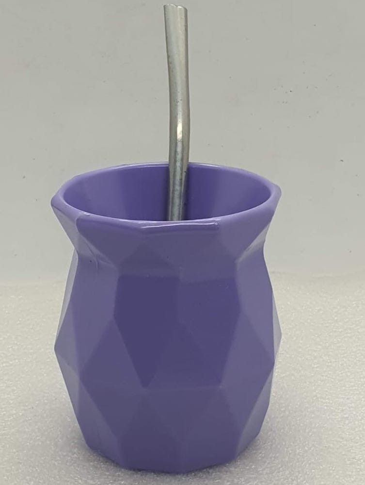 Mate Violeta Con Bombilla