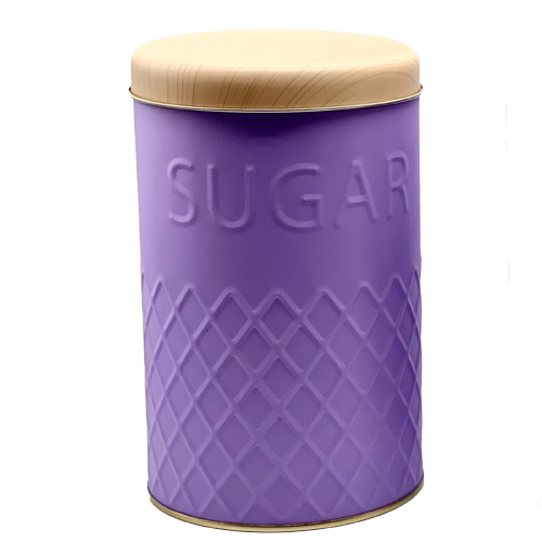 [283675] Lata Circular Sugar Con Relieve Lila
