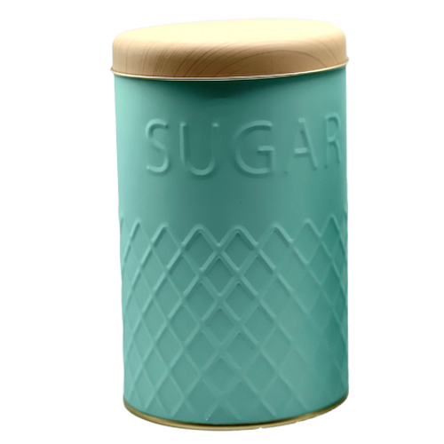 [283676] Lata Circular Sugar Con Relieve Turqueza
