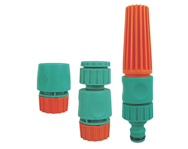CONJUNTO DE IRRIGACION CON ACOPLES CON BLISTER TRAMONTINA