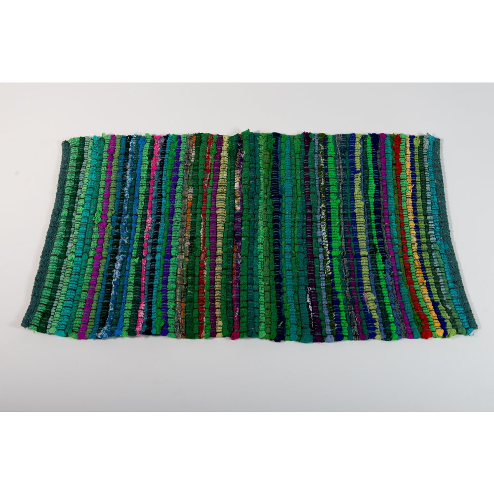 Alfombra Algodón Chindi Verde 120 X 180