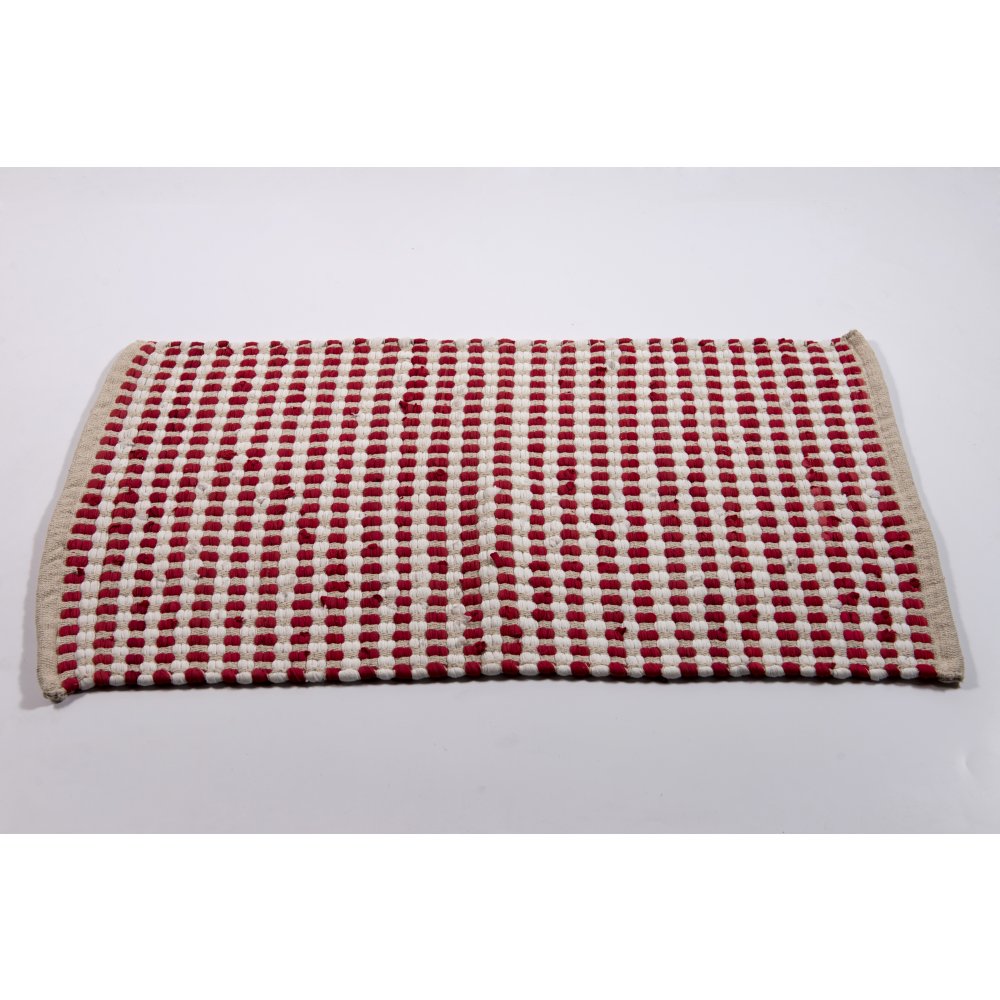 Alfombra Chindi Algodon Rojo 90X150Cm 50%OFF