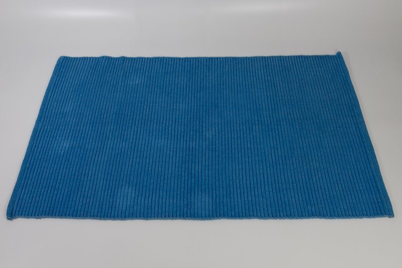 Alfombra Algodon Azul 90X150Cm 50%OFF