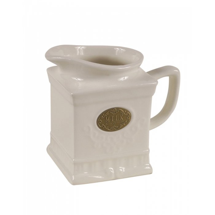 Lechera Porcelana Logo Milk 12 X 12 X 20 Cm