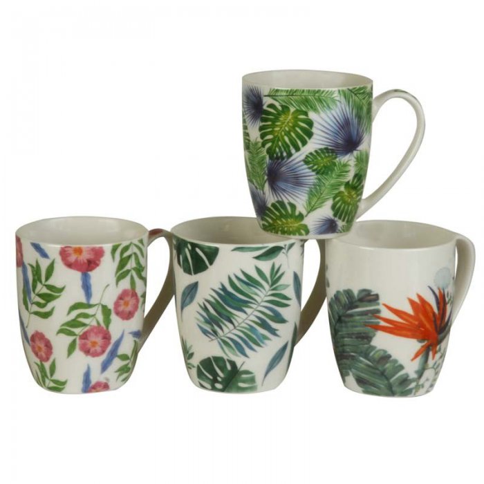 MUGS SURTIDO HOJAS  8X 10 400 CC