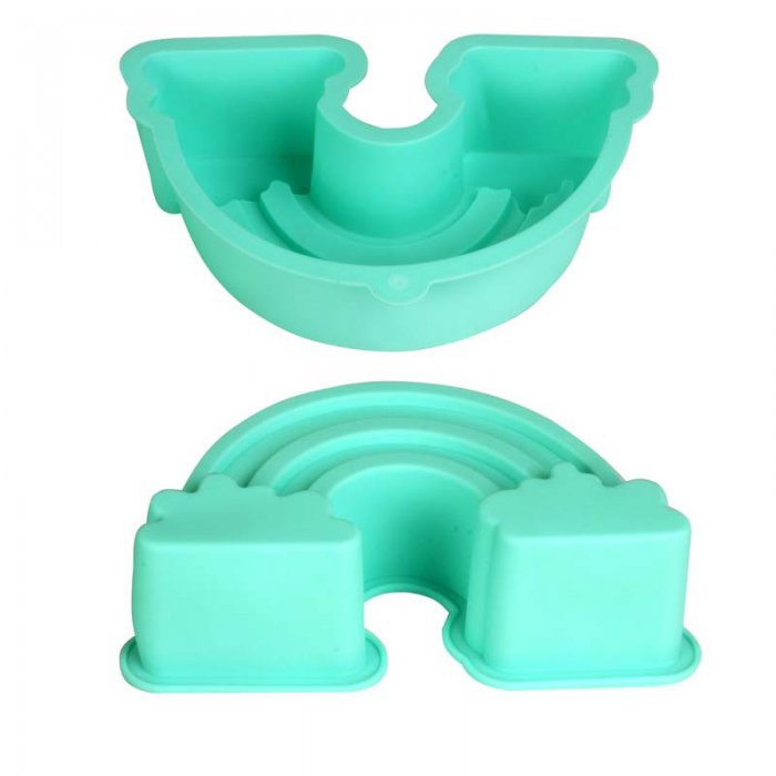 Molde Arcoiris Silicona Set X 2