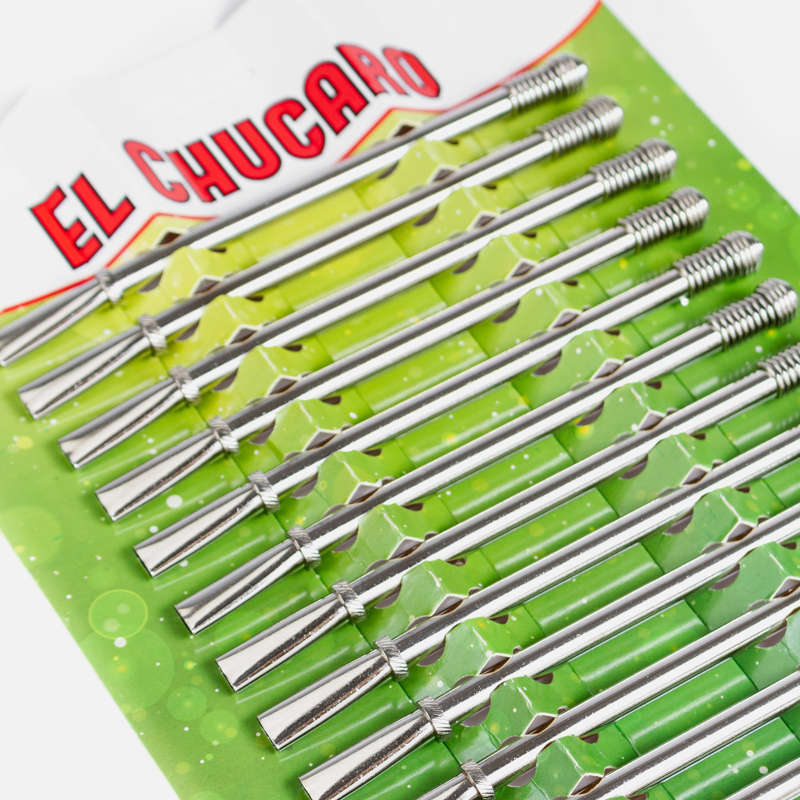 Bombilla Niquelada Virola Lisa Con Resorte