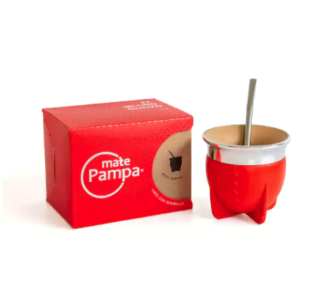 Mate Pampa Boca Ancha Rojo