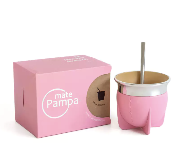 MATE PAMPA BOCA ANCHA  ROSA