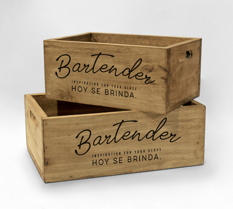 CAJA ORGANIZADORA RECTANGULAR BARTENDER 40 X 27 X 14 CM - RECTANGULAR