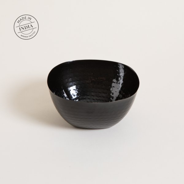 Bowl De Acero Inox Cuadrado Black Kiran 19X9 Cm