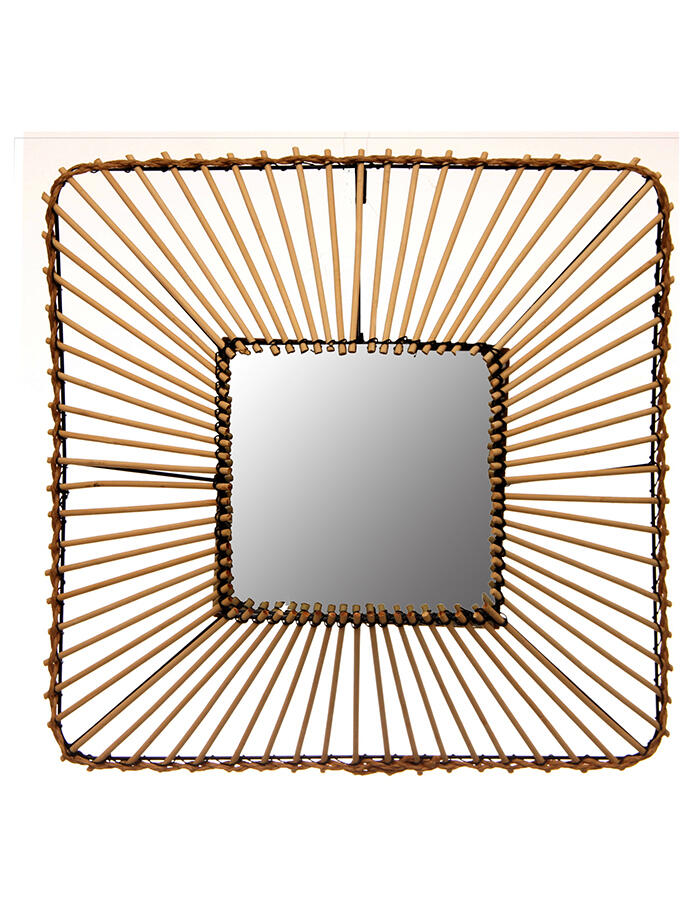 Espejo Rattan 45 X 45  Ep2012