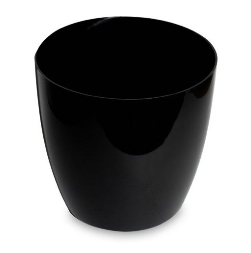 [165438] Maceta Turquia Lisa Negro Brillo 35Cm H 38Cm D
