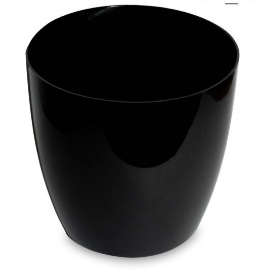 [165440] Maceta Turquia Lisa Negro Brillo 44Cm H 48Cm D