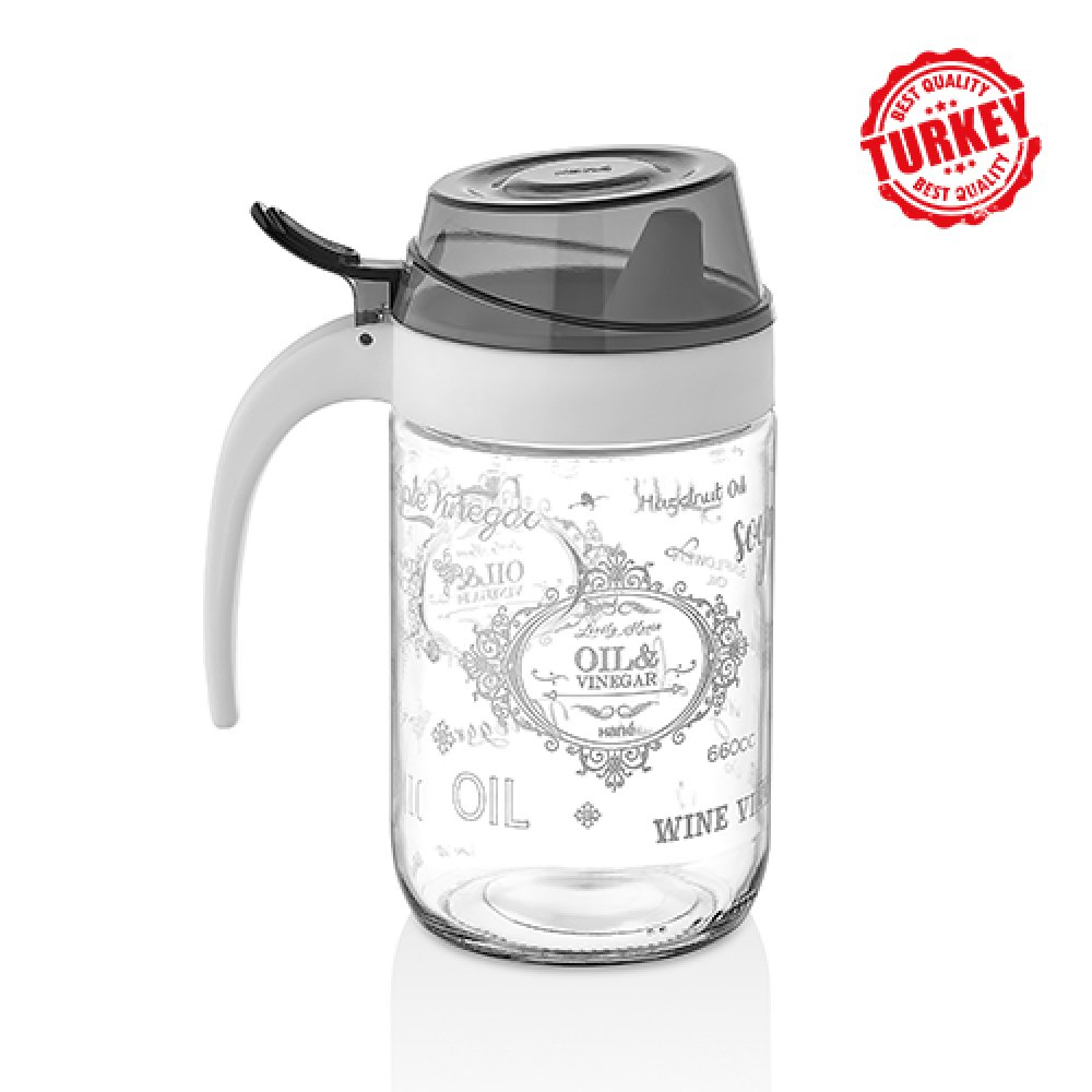 [256235] Aceitera De Vidrio C/Inscripcion Retro