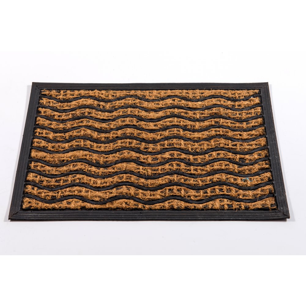 FELPUDO GOMA COCO 40 X 60 ONDAS TIPO MAREA