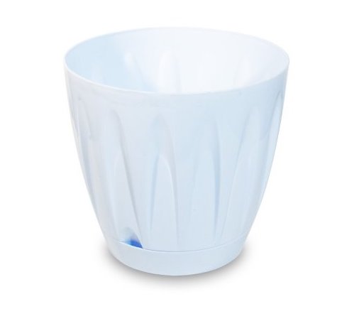 [165243] Maceta Vetas Turquia Blanco Brillo 21Cm H 22Cm Dia