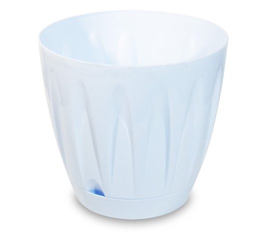 [165245] Maceta Vetas Turquia Blanco Brillo 26Cm H 27Cm Dia