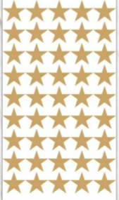 Planchas 30 X 55 Cm Estrella Dorados