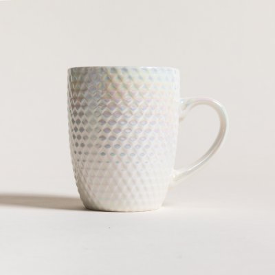 MUG DE PORCELANA DIAMANTES PEARL