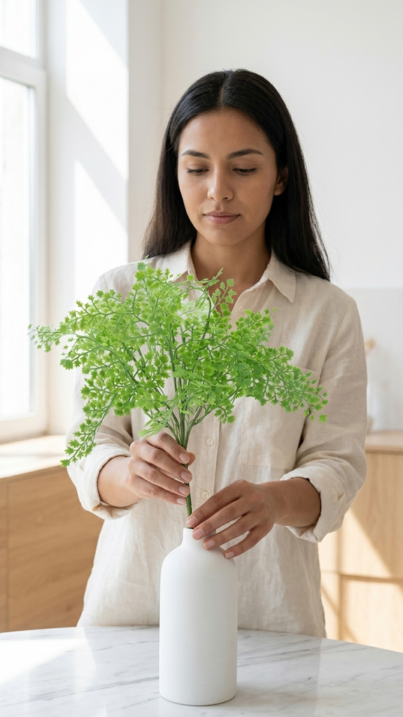 [413886] Helecho Bush X 7 40 Cm. Green