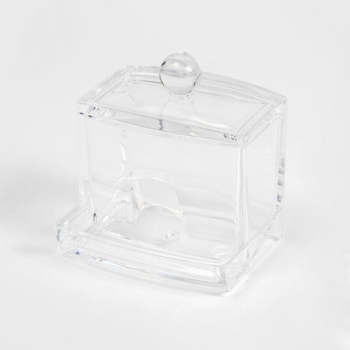 [256557] Frasco Baño Acrilico C/Tapa 9 X 7 X 9 Cm