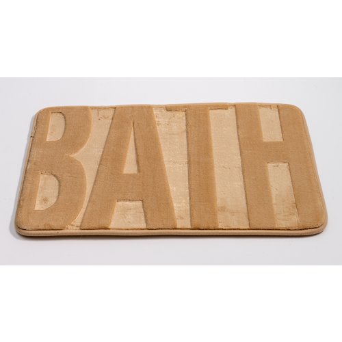 ALFOMBRA DE BAÑO MICROFIBRA BEIGE 40 X 60 CM BATH 