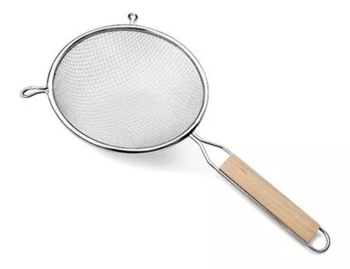 Colador Mango Madera 16 Cm