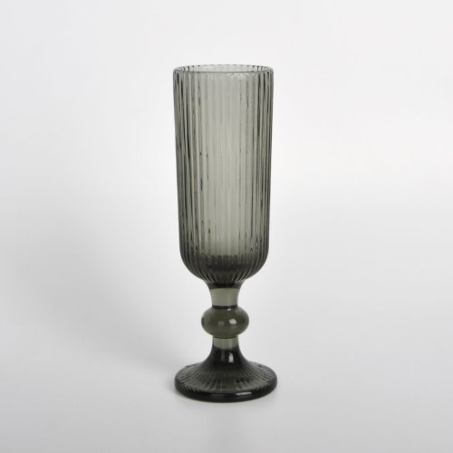 Set X 6 Copas De Vidrio Gris Champagne 160 Ml