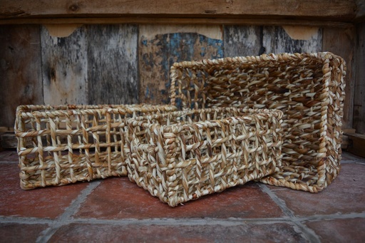 [458471] Canasta Hoja De Palma S 16 Alto X 21 Ancho X 31 Largo