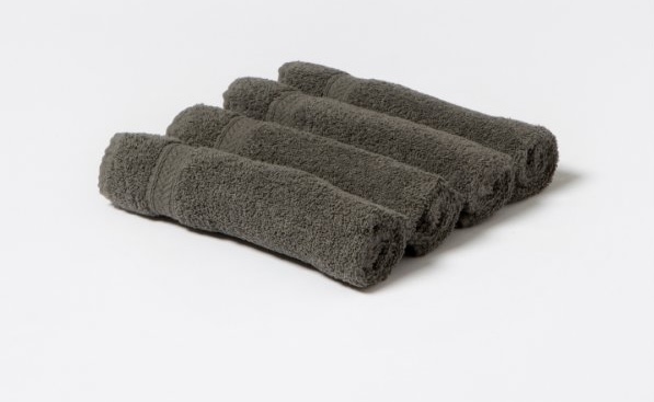 Set X4 Toallas 30X45 Gris O  480Gr Arg