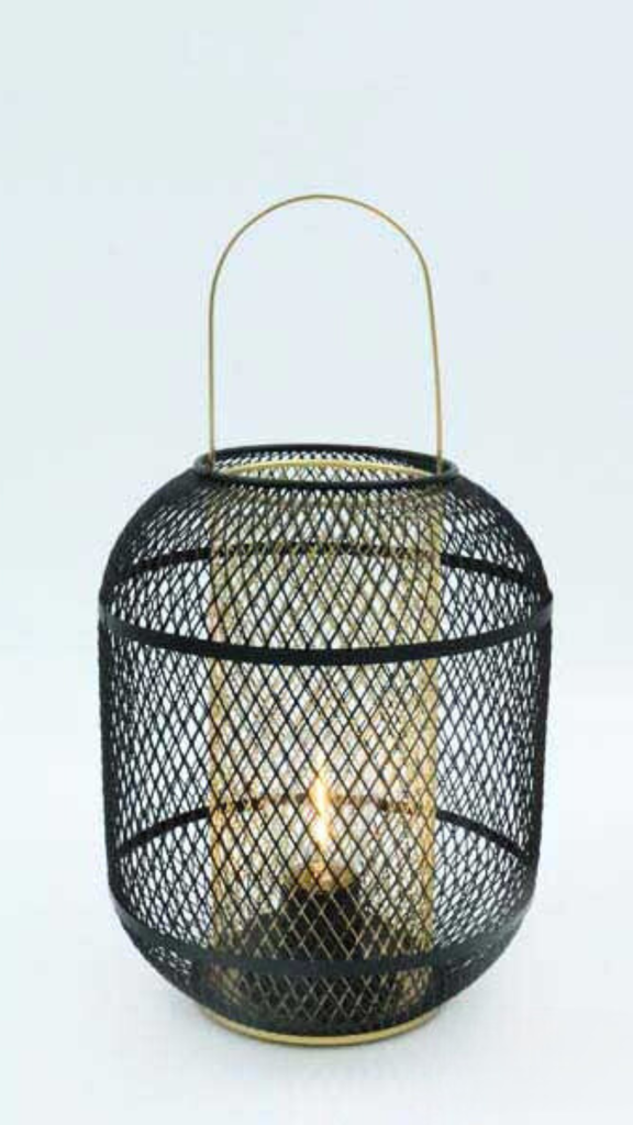 Farol Led Metal 20 X 20 X 35.5 Black