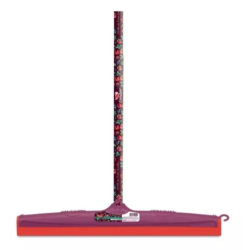 [287284] Secador De Piso De Goma Con Cabo Love Violeta/Rojo Condor