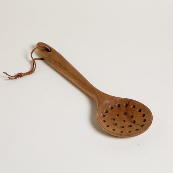 Espumadera De Acacia 28,5 Cm