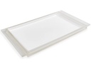 Bandeja Blanco Cristal Rectan 28X16X2