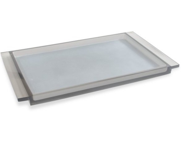 [165658] Bandeja Humo Cristal Rectan 28X16X2