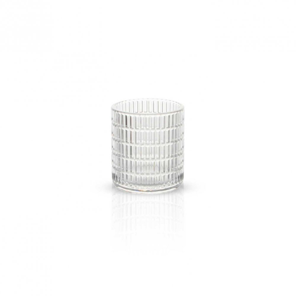 [2561202] Candelabro De Vidrio Reactangulos 6,5X9Cm