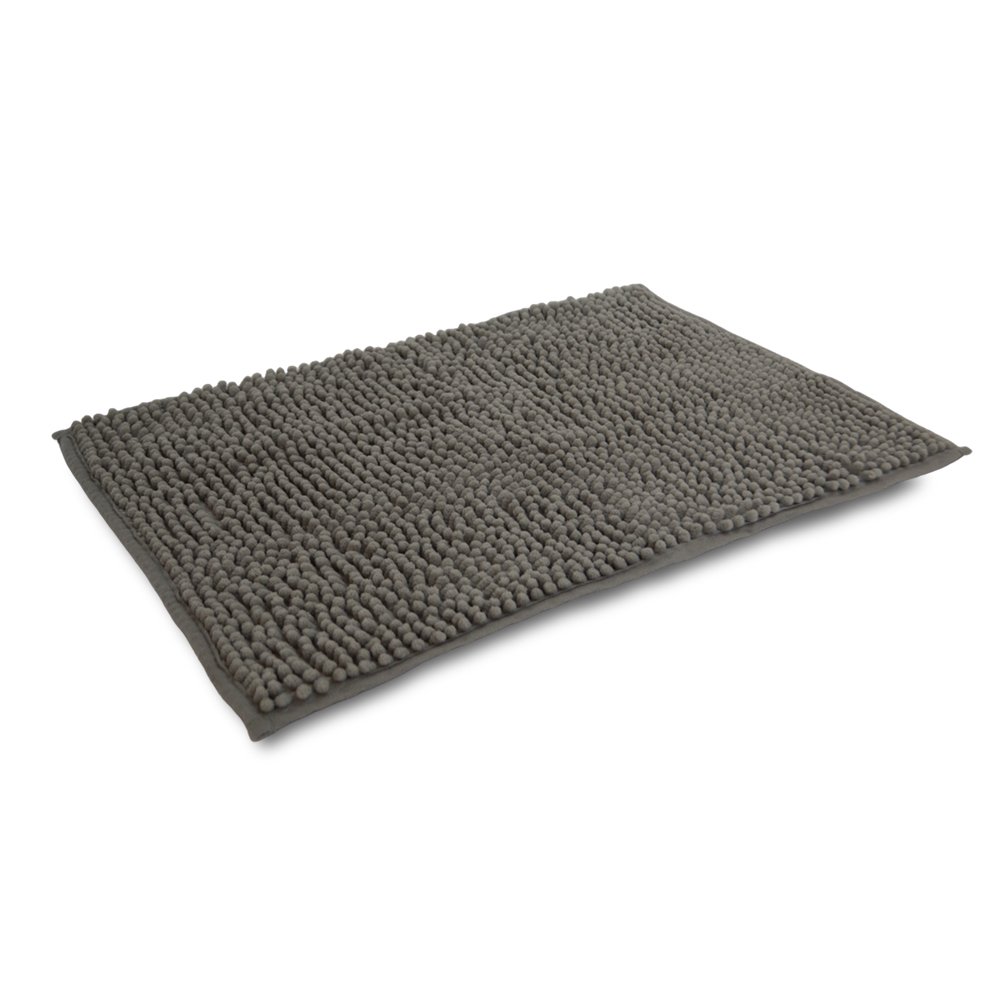 ALFOMBRA BAÑO 40 X 60 CM SHAGGY GRIS CLARO