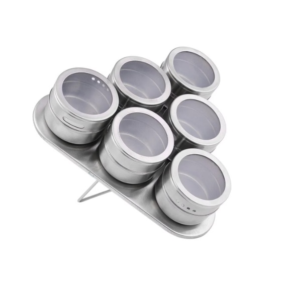 [140913] Set X 6 Especieros Triangular Con Iman