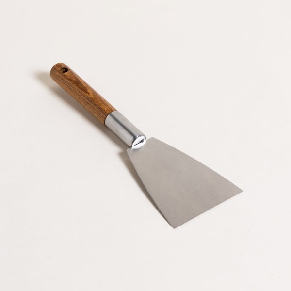 [4110952] Espatula Acero Inoxidable Y Acacia 24 Cm