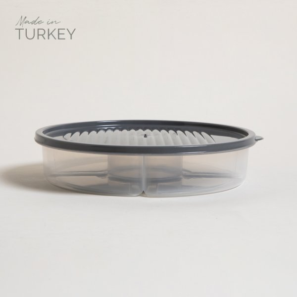 Recipiente Redondo Con 5 Divisiones 2000 Ml