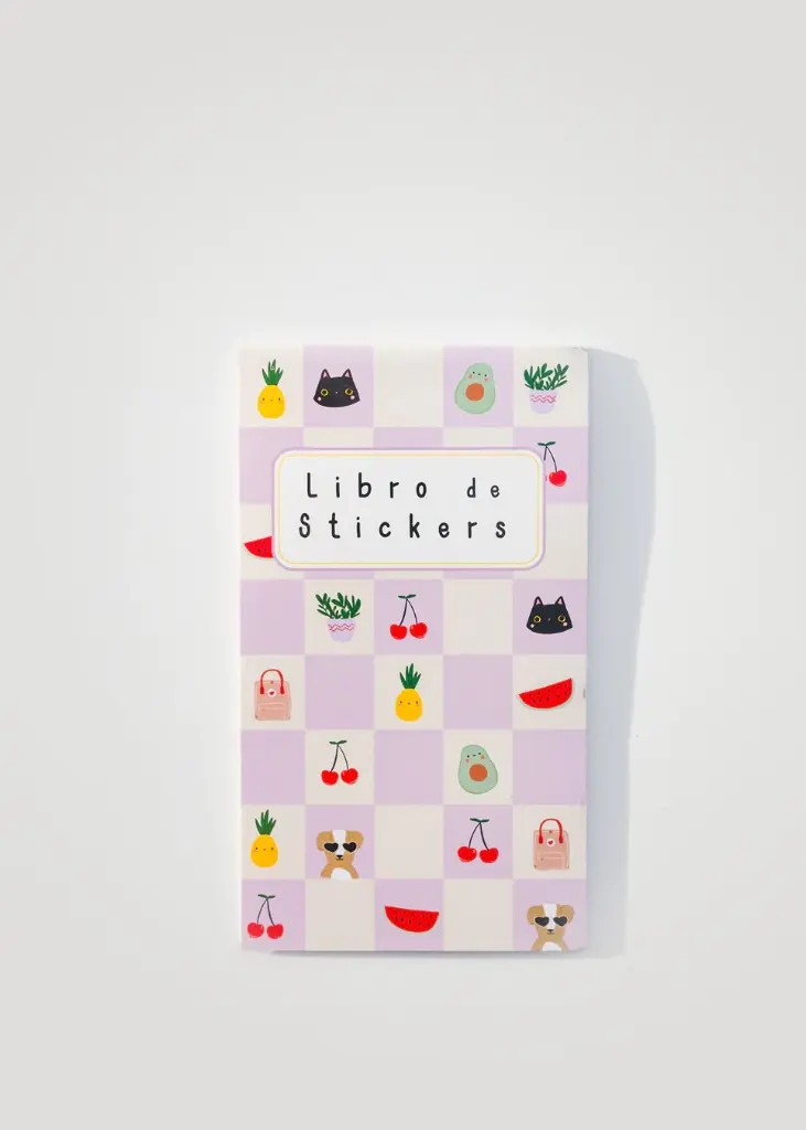 LIBRETA DE STICKER 10 HOJAS CUADRADO ROSA OLIVERTA