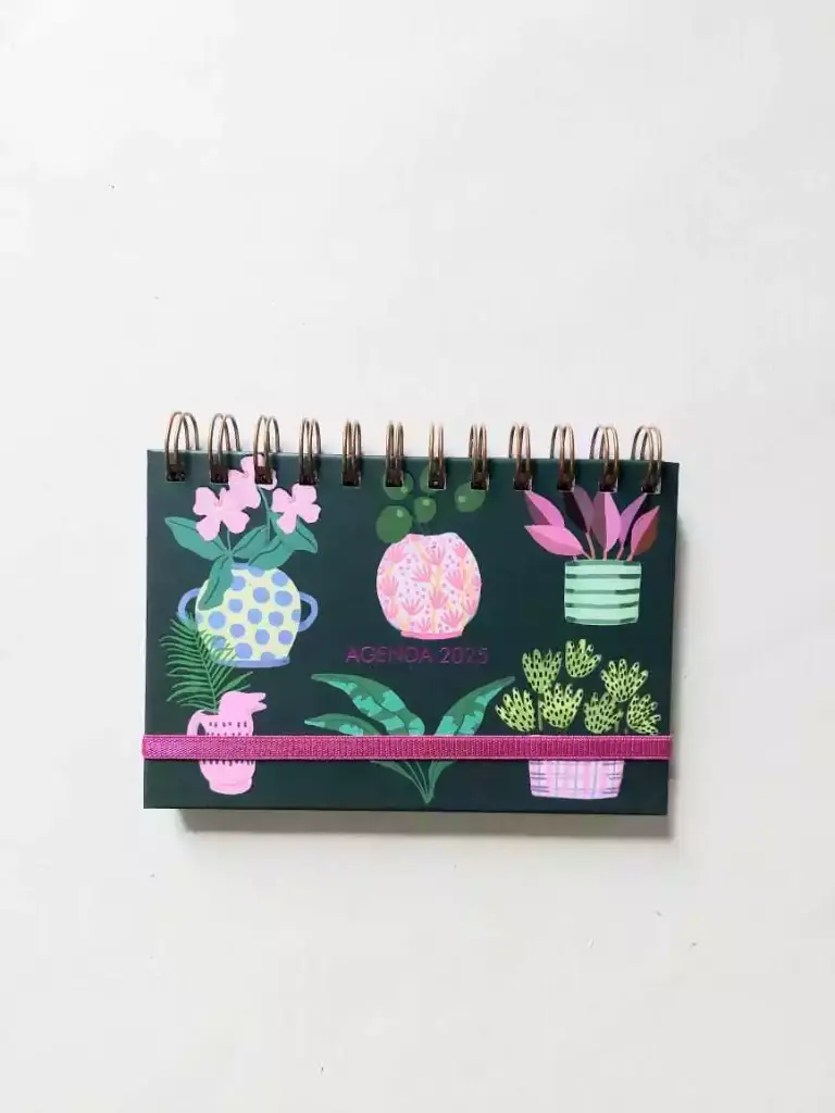 Agenda Pocket 2025 Semana A La Vista Con Sticker  Botanico Oliverta