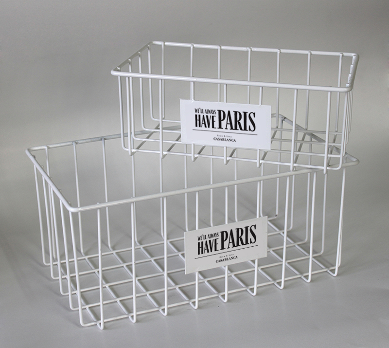 Set X 2 Canastos Rectangulares Casablanca 34 X 19.5 X 15 / 26 X 15 X 10 Cm