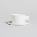 TAZA Y PLATO CAPRI 200 ML VASSA