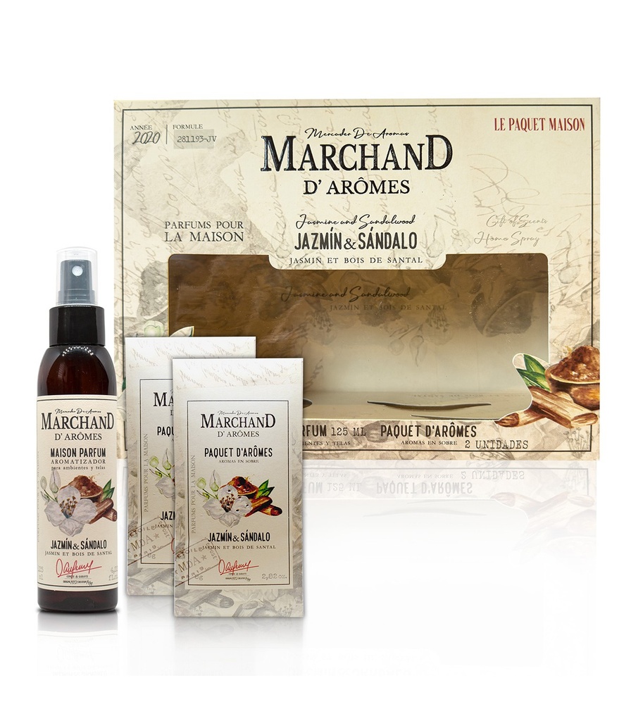 LE PAQUET MAISON MARCHAND D AROMES JAZMÍN Y SÁNDALO