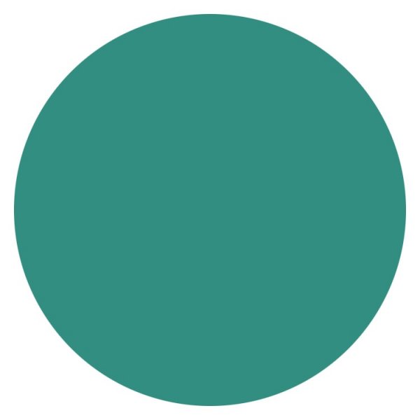 Individual Pvc Redondo 40 Cm Verde